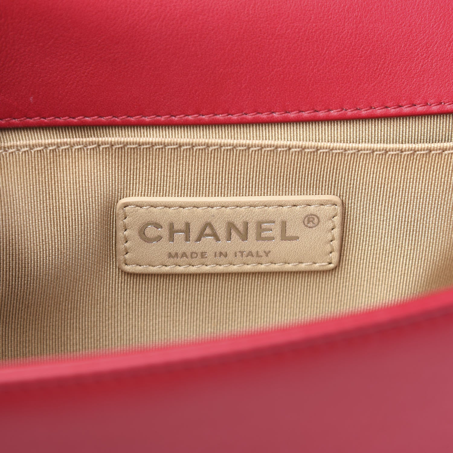 Chanel Lambskin Chevron Quilted Small Boy Flap Dark Pink 7 of 9