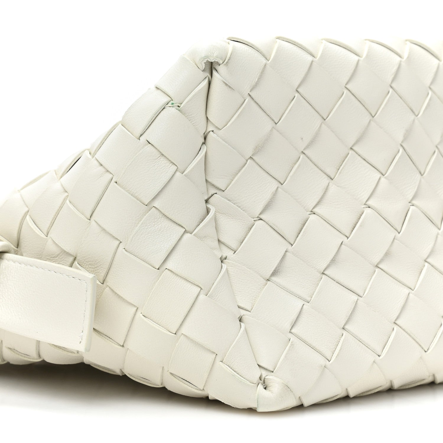 Bottega Veneta BOTTEGA VENETA Nappa Intrecciato Tie Shoulder Bag White 8 of 13
