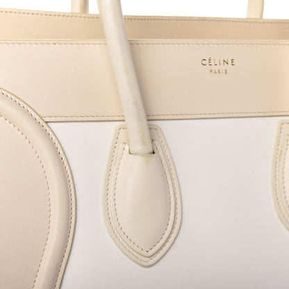 Celine Smooth Calfskin Mini Tri-Color Luggage White 12 of 15