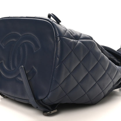 Chanel Lambskin Quilted Daily Supple Backpack Blue 10 of 10