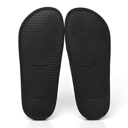 Givenchy Rubber Logo Pool Slide Sandals 38 Black 5 of 8