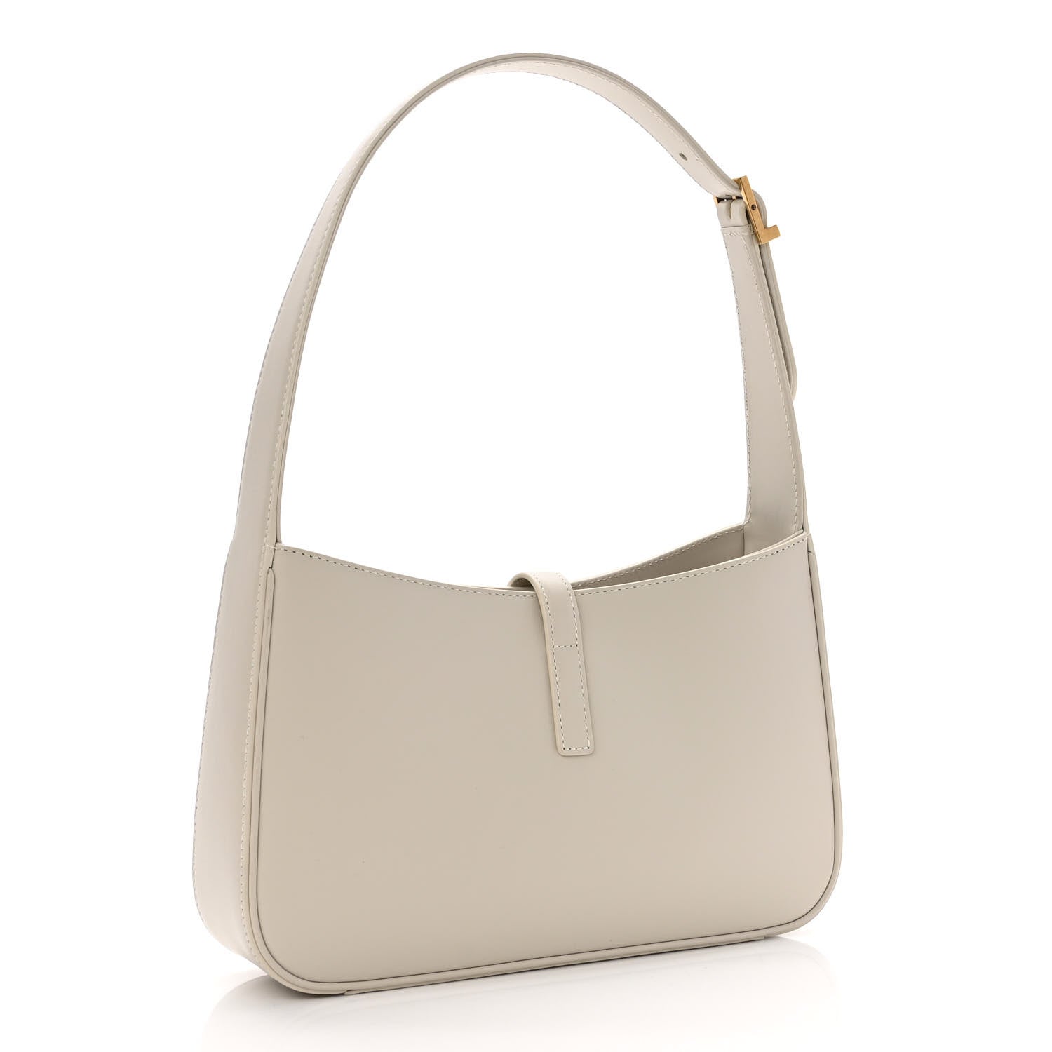 Saint Laurent Smooth Calfskin Le 5 A 7 Hobo Blanc Vintage 3 of 10