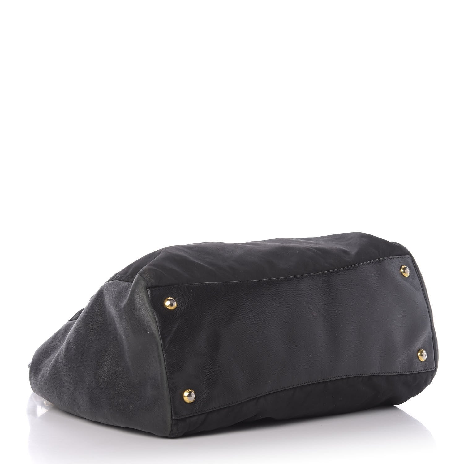Prada Tessuto Nylon Saffiano Tote Black 4 of 13