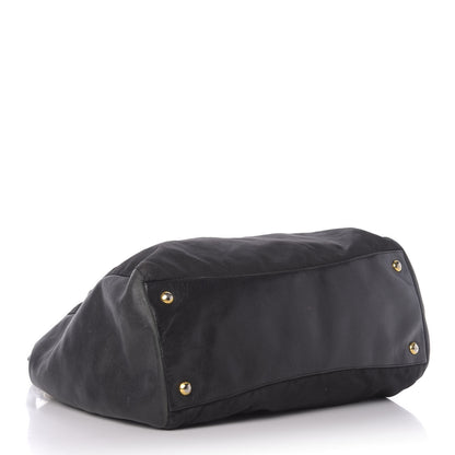 Prada Tessuto Nylon Saffiano Tote Black 4 of 13