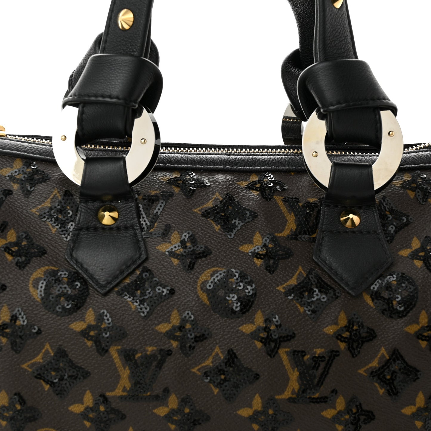 Monogram Sequins Eclipse Speedy 28 Black