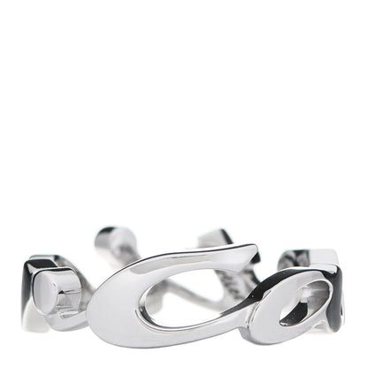 Cartier 18K White Gold Signature Ring 50 5.25 1 of 5