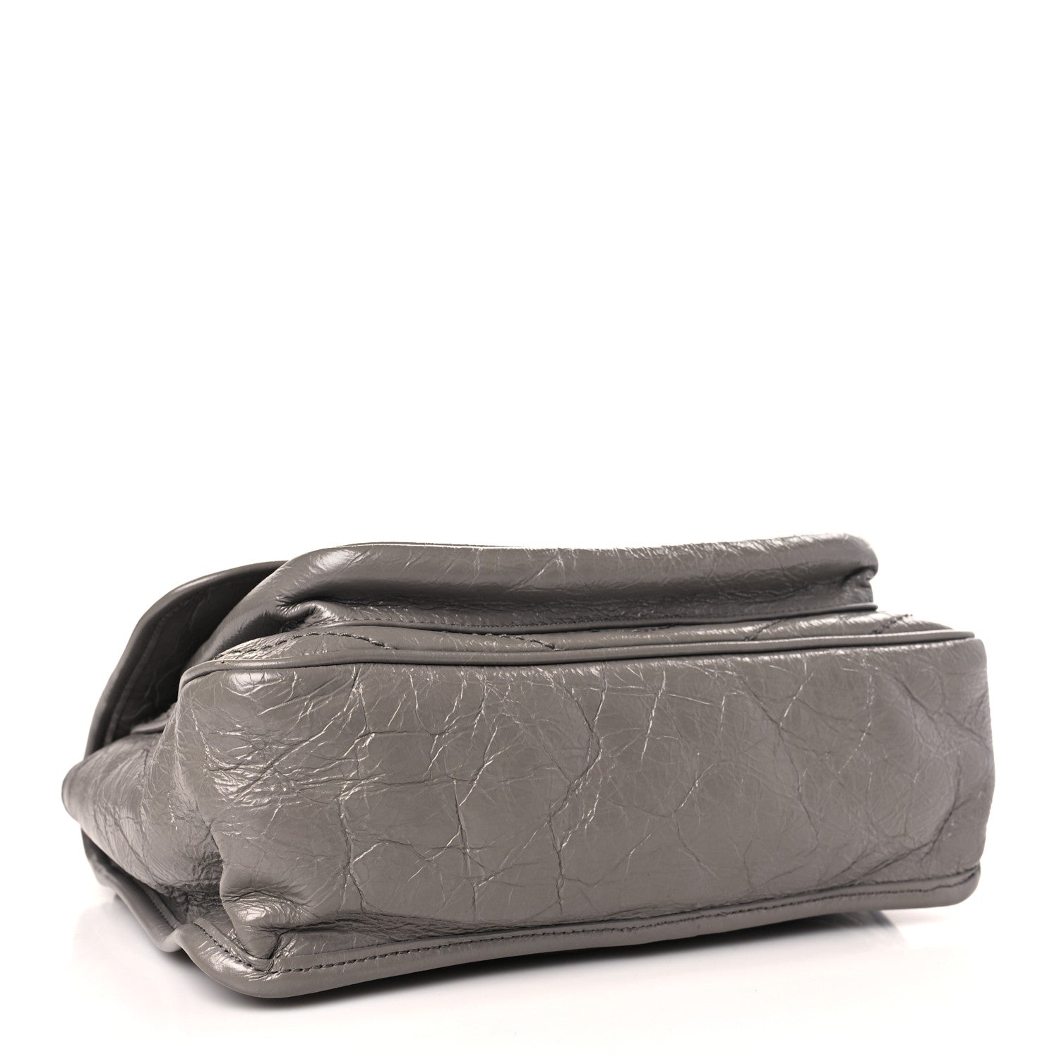 Saint Laurent Crinkled Calfskin Matelasse Monogram Medium Niki Chain Satchel Fog 4 of 11