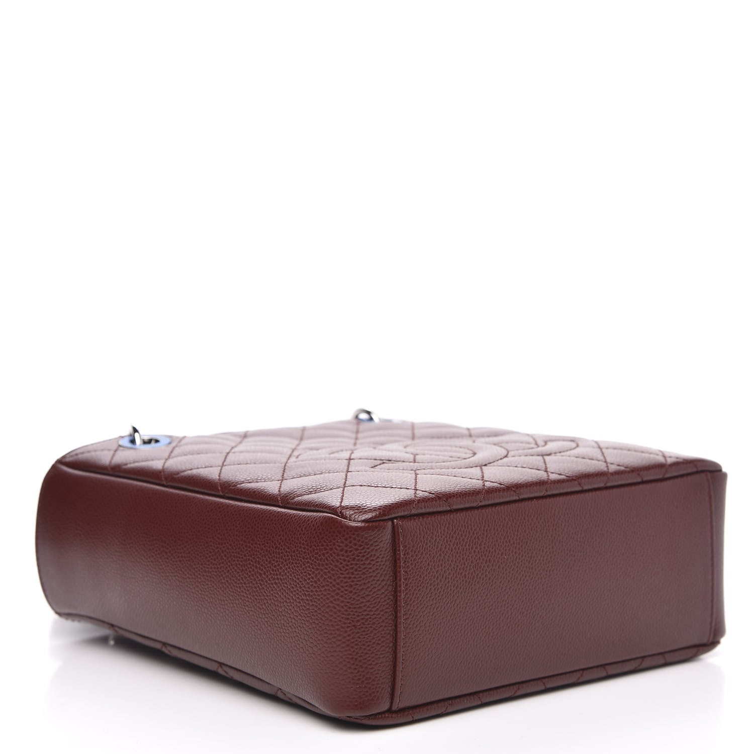 Chanel Caviar Quilted Petit Shopping Tote PST Burgundy 4 of 11