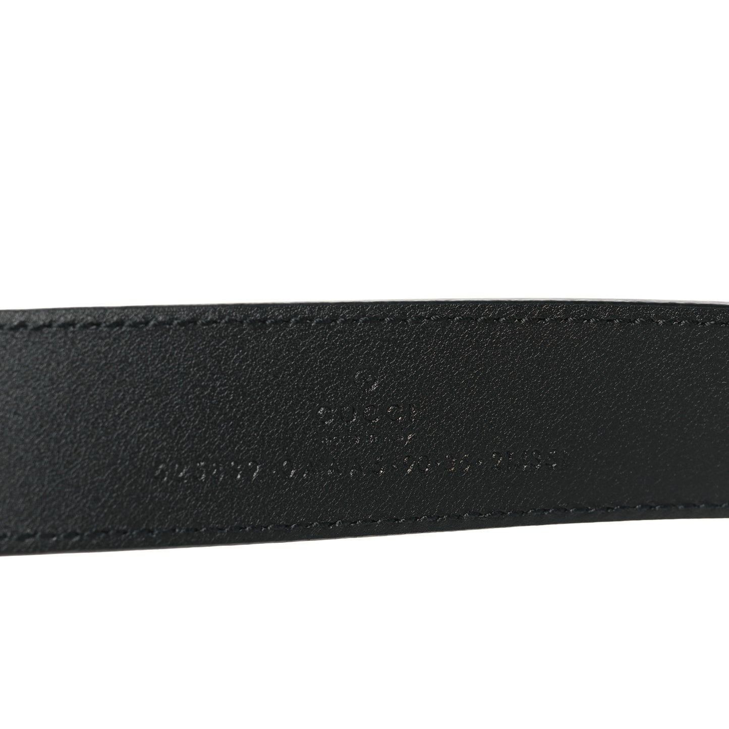 Plutone Calfskin Double G 30mm Belt 85/34 Black