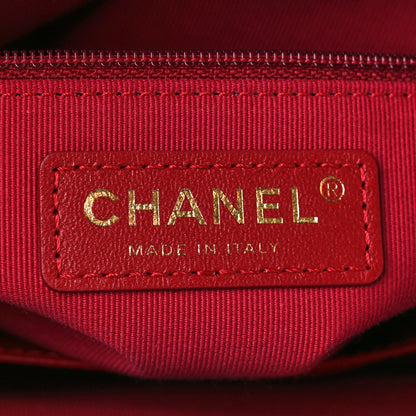 Chanel Shiny Crumpled Calfskin Quilted Wavy CC Hobo Black 7 of 12