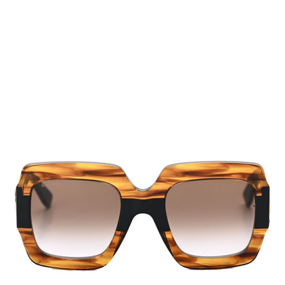 Gucci Square Frame GG0178S Sunglasses Havana 2 of 8