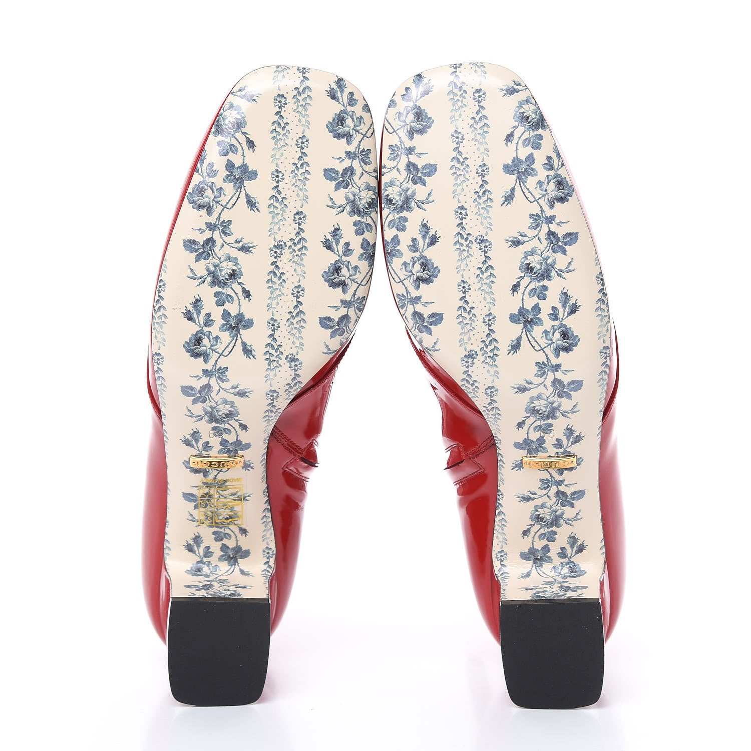 Gucci Vernice GG Victoire 55mm Ankle Boots 39 Hibiscus Red 5 of 13