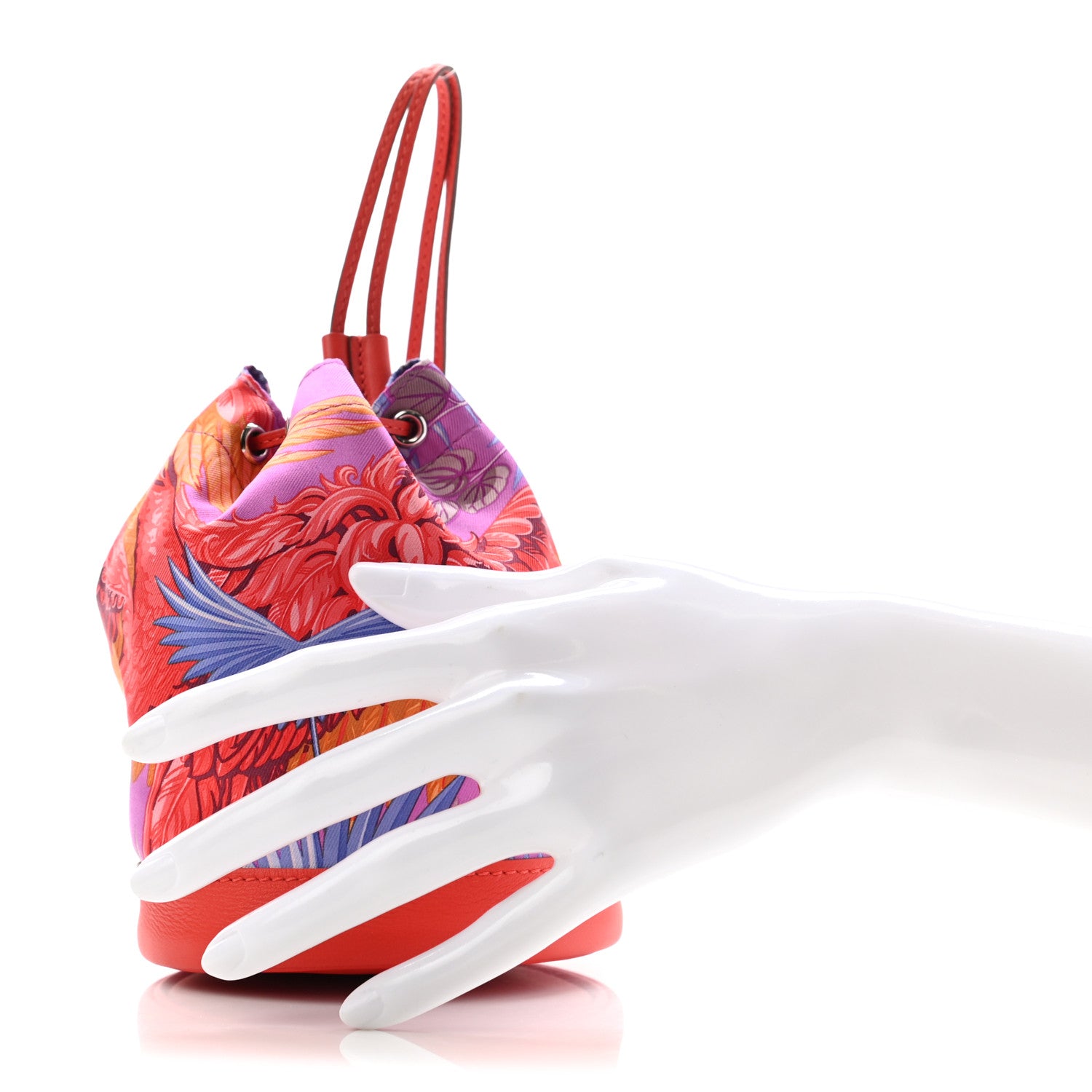 Hermes Silk Swift Flamingo Party Soie Cool Small Capucine 2 of 7