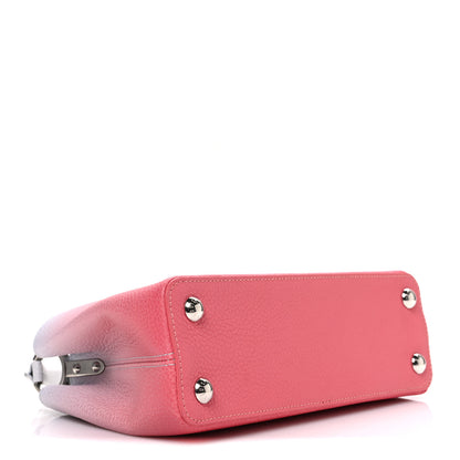 Louis Vuitton Taurillon Gradient Cloudy Capucines BB Corail 4 of 10
