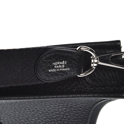 Hermes Taurillon Clemence Evelyne TPM Black 8 of 9