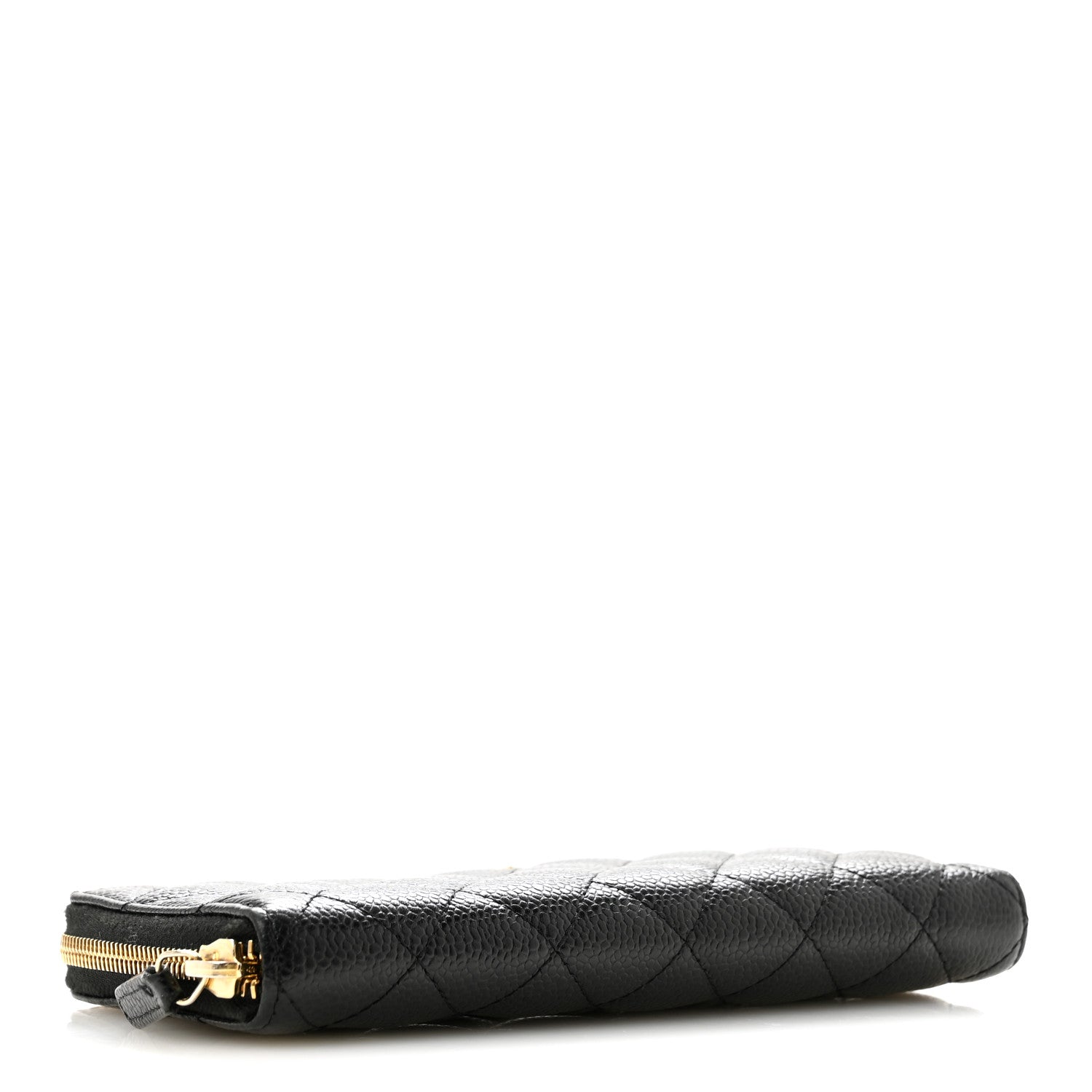 Chanel Caviar Quilted Large Gusset Zip Around Wallet Black 4 of 13