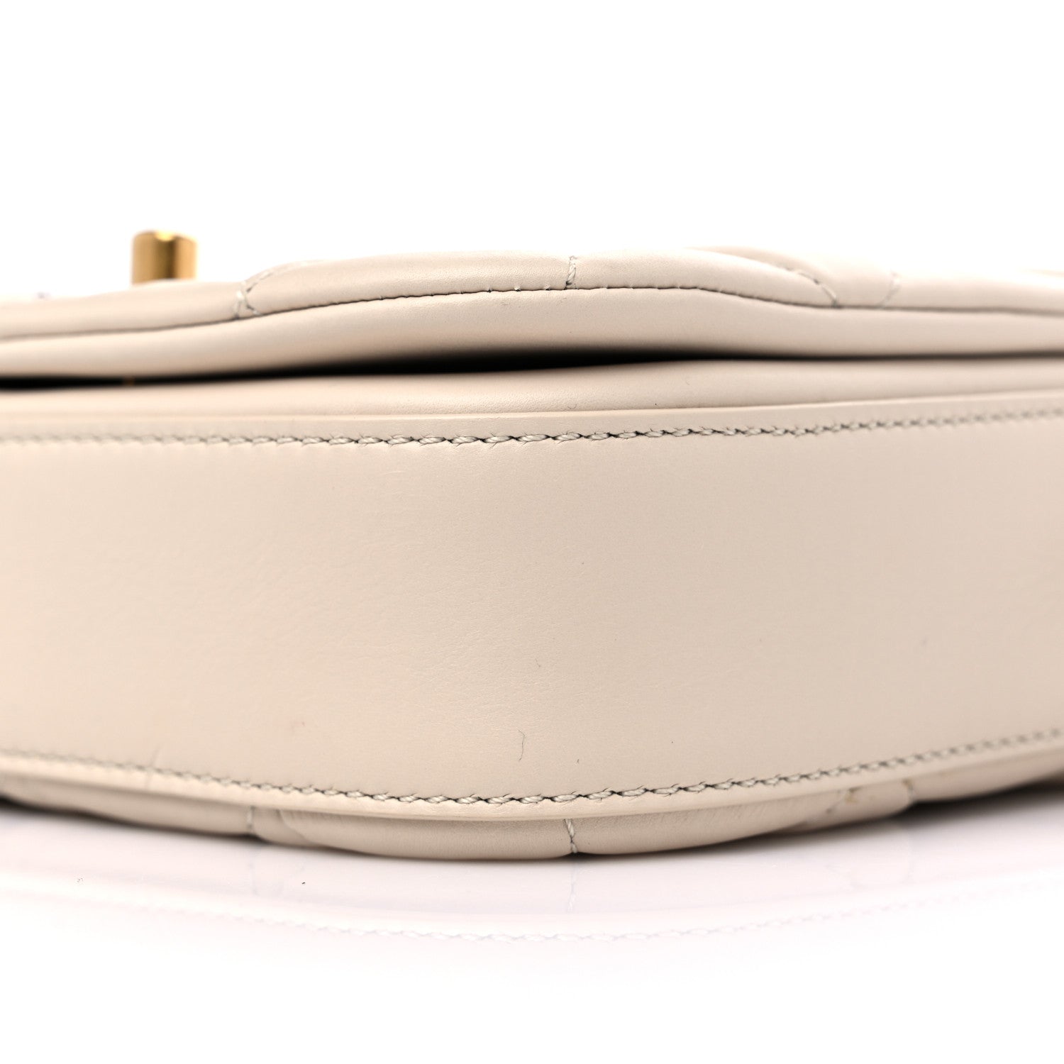 Chanel Calfskin Quilted Mini Nailed CC Flap Bag Beige 9 of 11