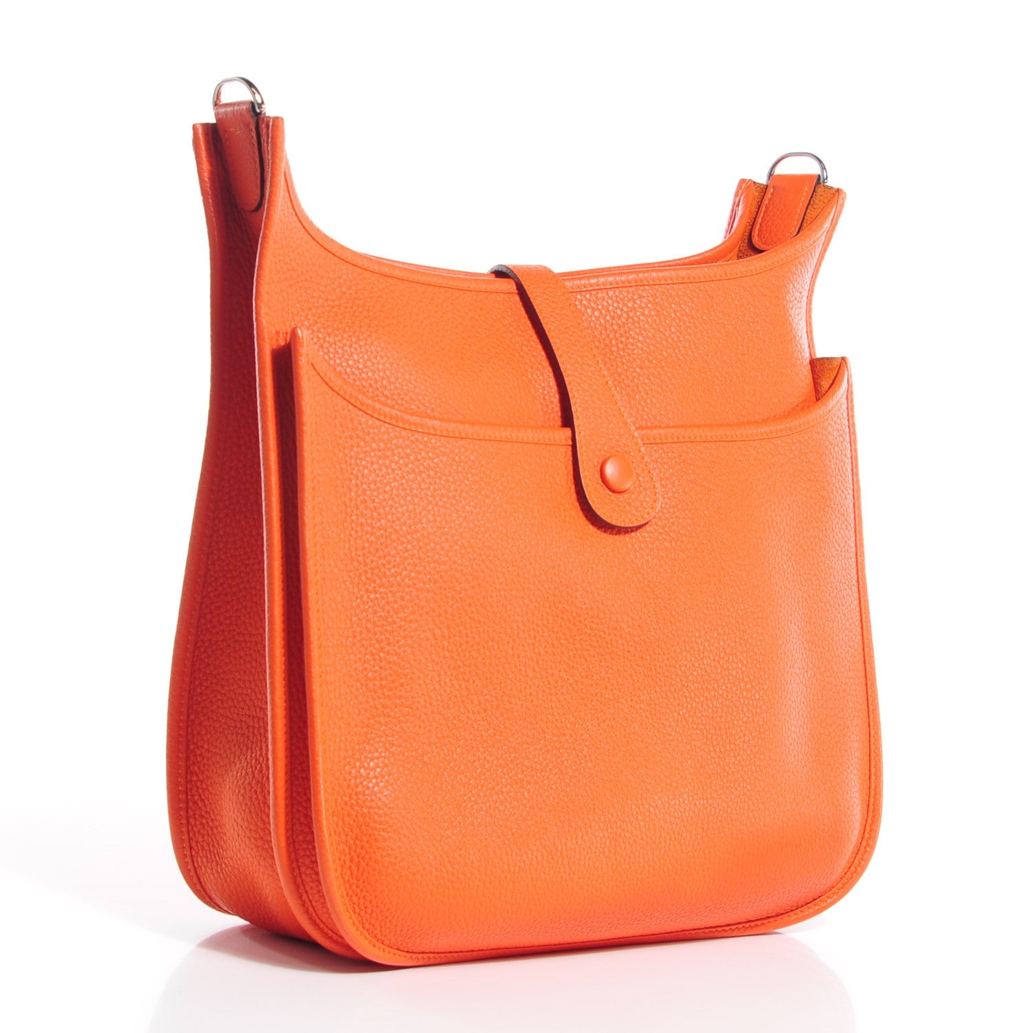Hermes Taurillon Clemence Evelyne III GM Orange 8 of 14