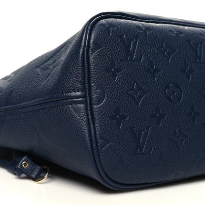 Louis Vuitton Empreinte Monogram Giant Neverfull MM Navy 10 of 11