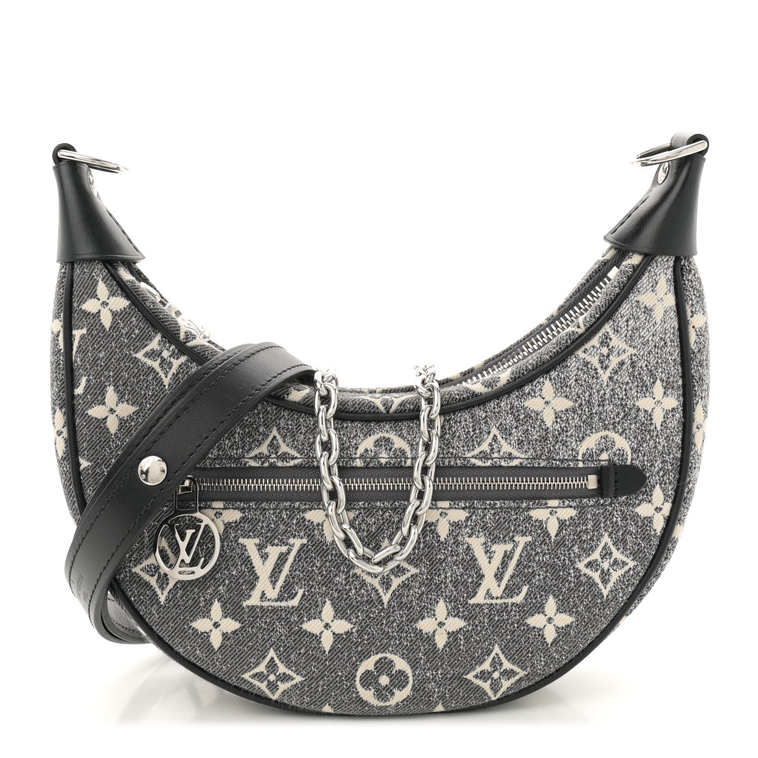 Louis Vuitton Monogram Jacquard Denim Loop Black 1 of 9