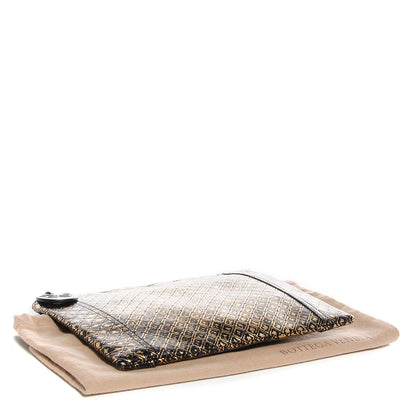 Bottega Veneta Calfskin Intrecciomirage Pouch Gold 4 of 7