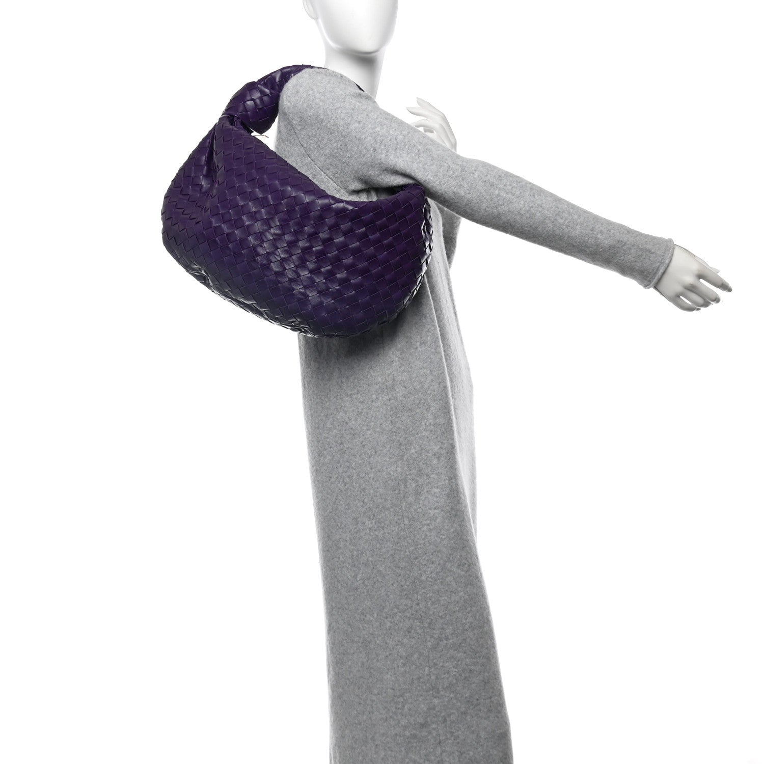 Bottega Veneta Nappa Intrecciato Teen Jodie Hobo Eggplant 2 of 10