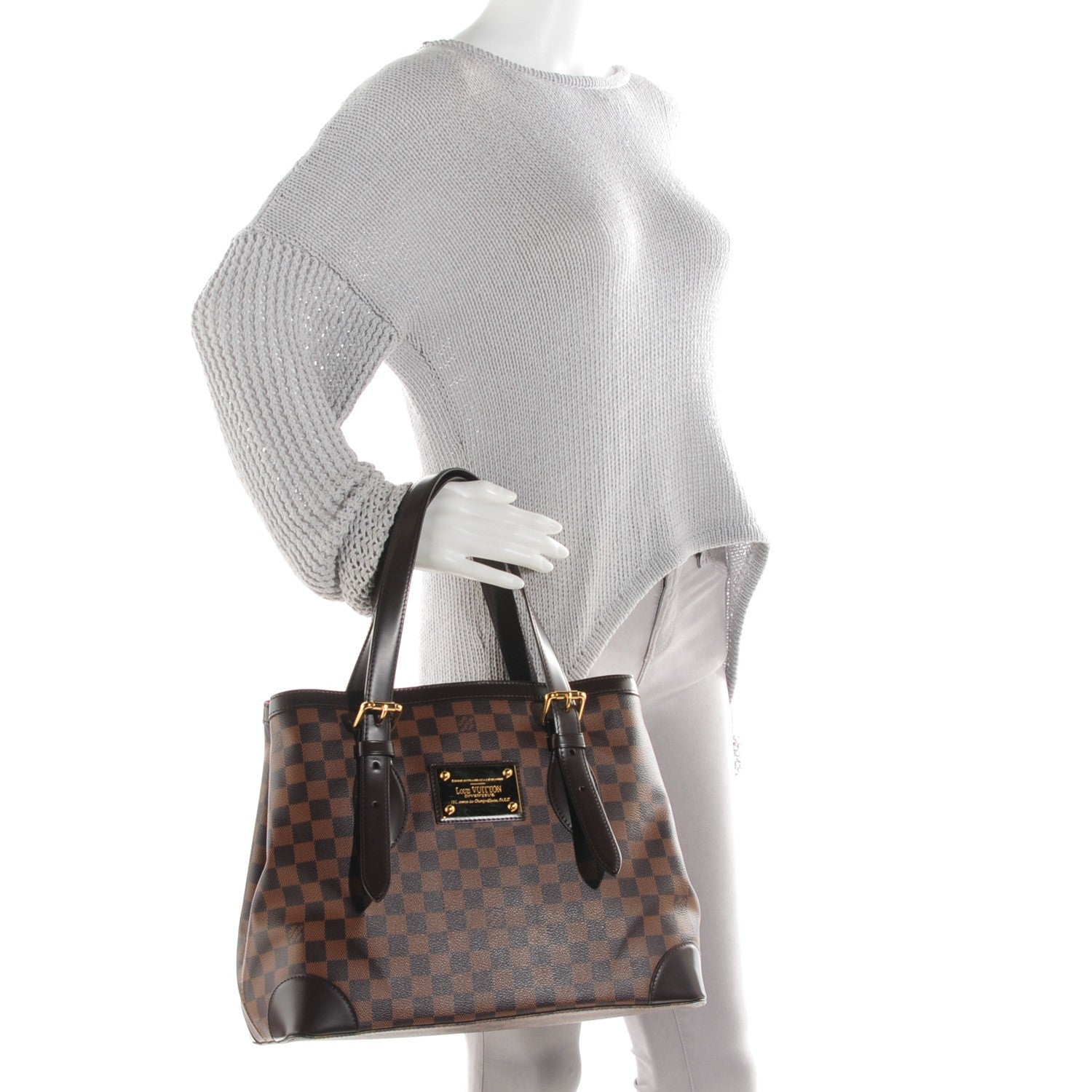 Louis Vuitton Damier Ebene Hampstead MM 2 of 7