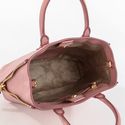 Tom Ford Pebbled Calfskin Small Jennifer Zip Tote Pink 5 of 6