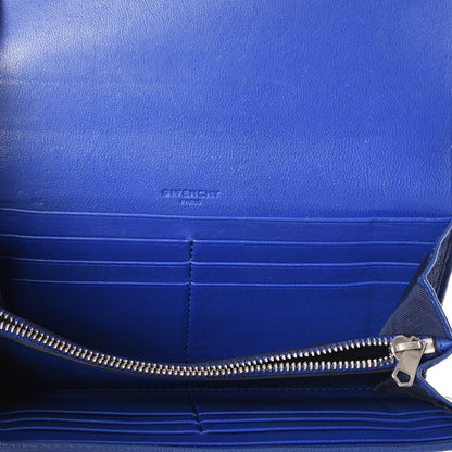 Givenchy Goatskin Pandora Flap Continental Wallet Deep Blue 4 of 10