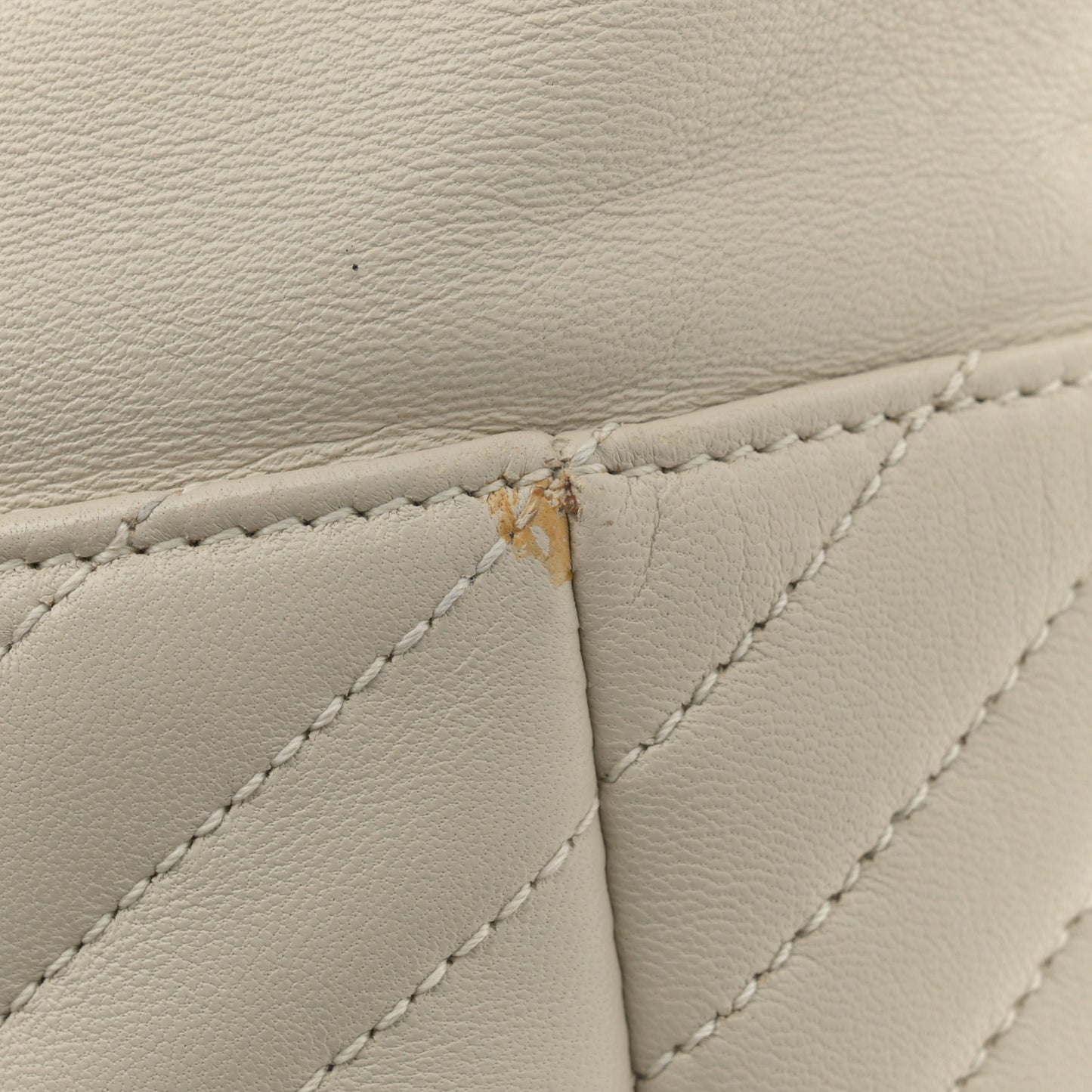 Lambskin Matelasse Monogram Joe Backpack Cream