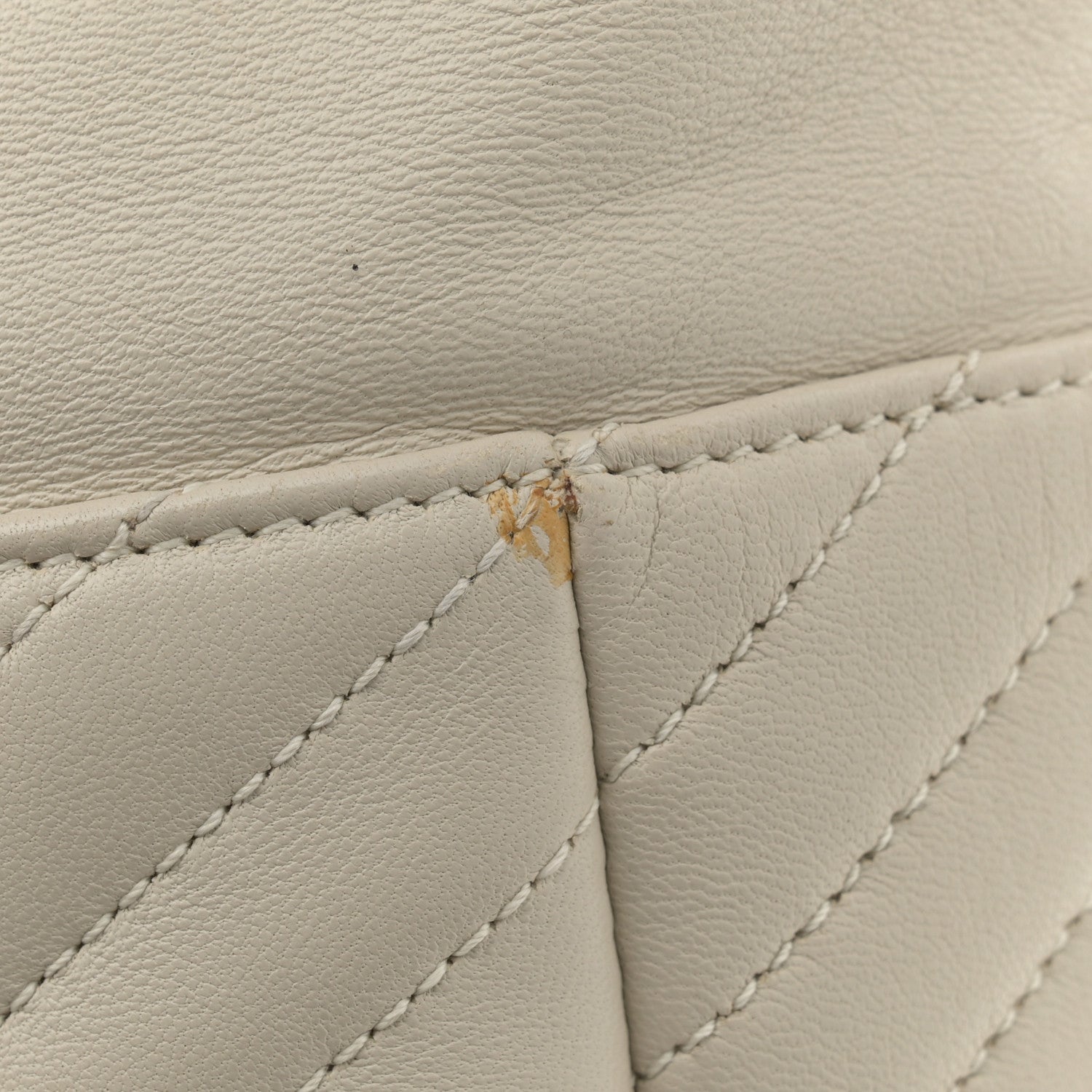 Saint Laurent Lambskin Matelasse Monogram Joe Backpack Cream 19 of 19
