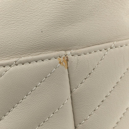Saint Laurent Lambskin Matelasse Monogram Joe Backpack Cream 19 of 19