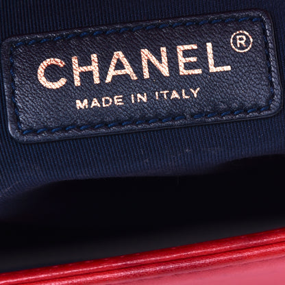 Chanel Lambskin Square Quilted Large Boy Cube Flap Red 6 of 10