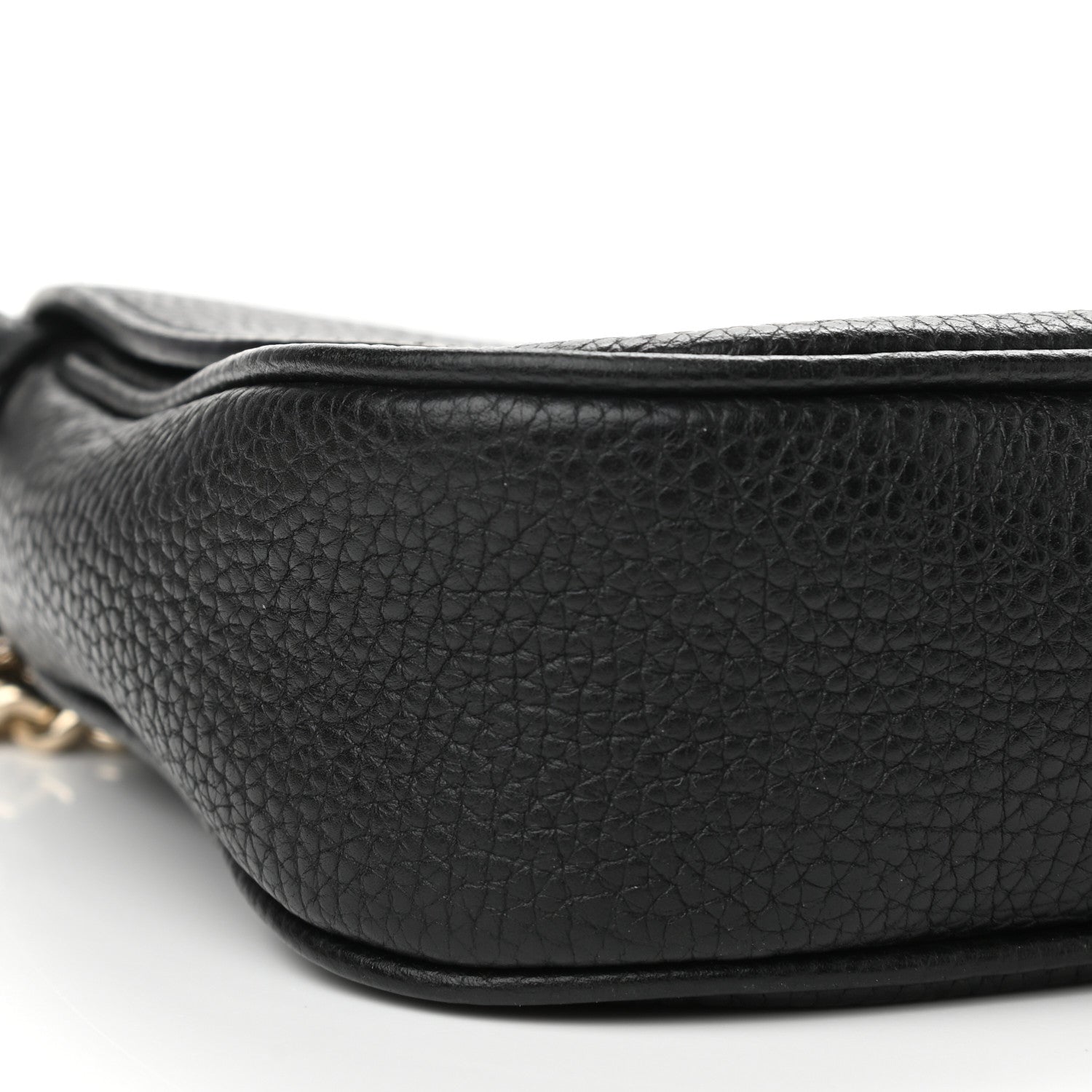 Gucci Pebbled Calfskin Medium Soho Flap Crossbody Black 9 of 10