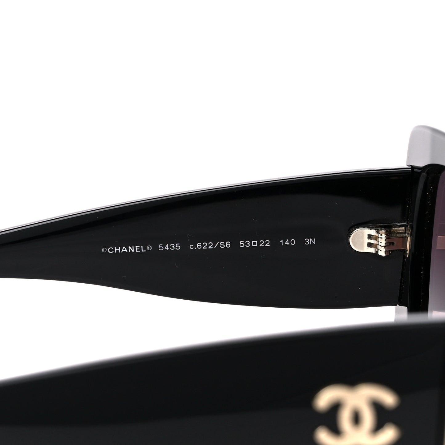 Acetate Rectangle Sunglasses 5435 Black