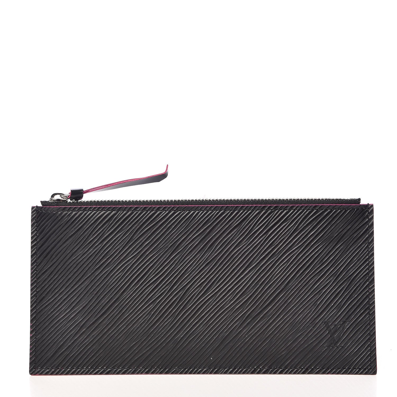Louis Vuitton Epi Felicie Chain Wallet Zippered Insert Black Hot Pink 1 of 6
