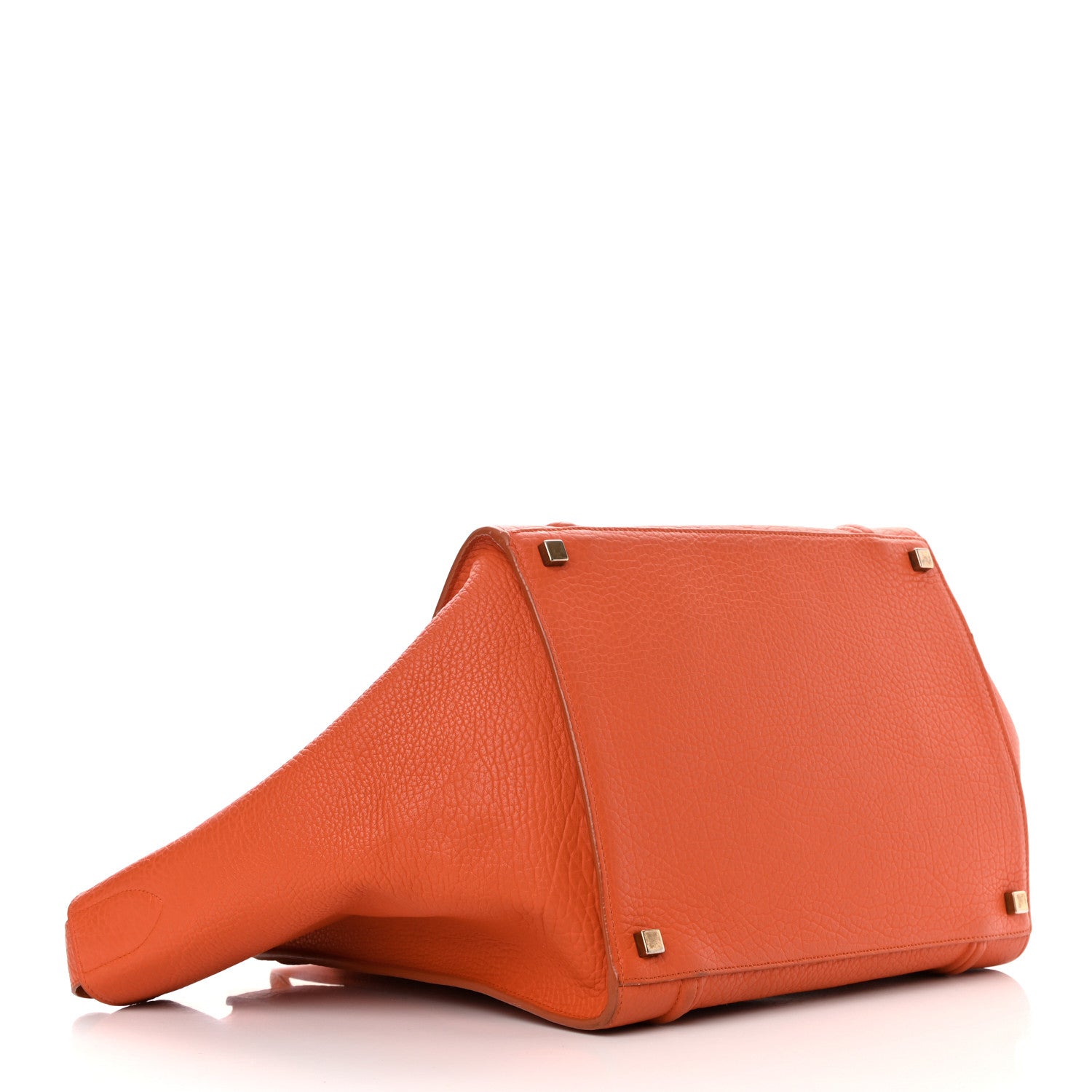 Celine Bullhide Calfskin Medium Phantom Luggage Burnt Orange 4 of 23