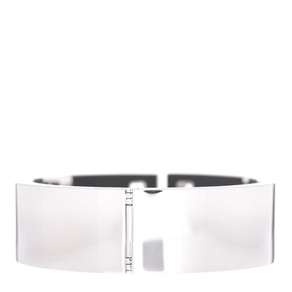 Tiffany Sterling Silver Black Ceramic T Cutout Cuff Bracelet 3 of 4