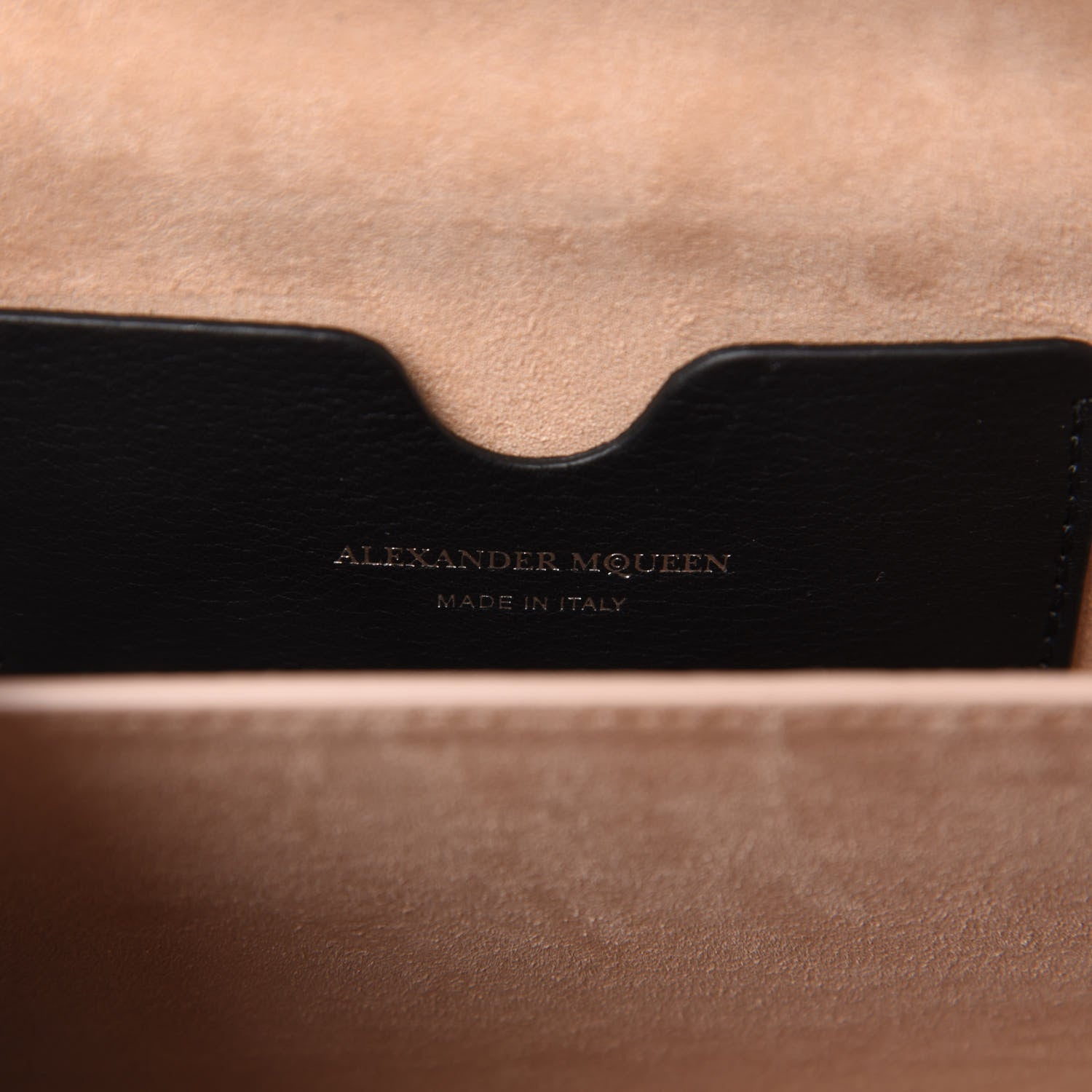 Alexander McQueen Fine Grain Goatskin Perforated Box Shoulder Bag 16 Black 9 of 11