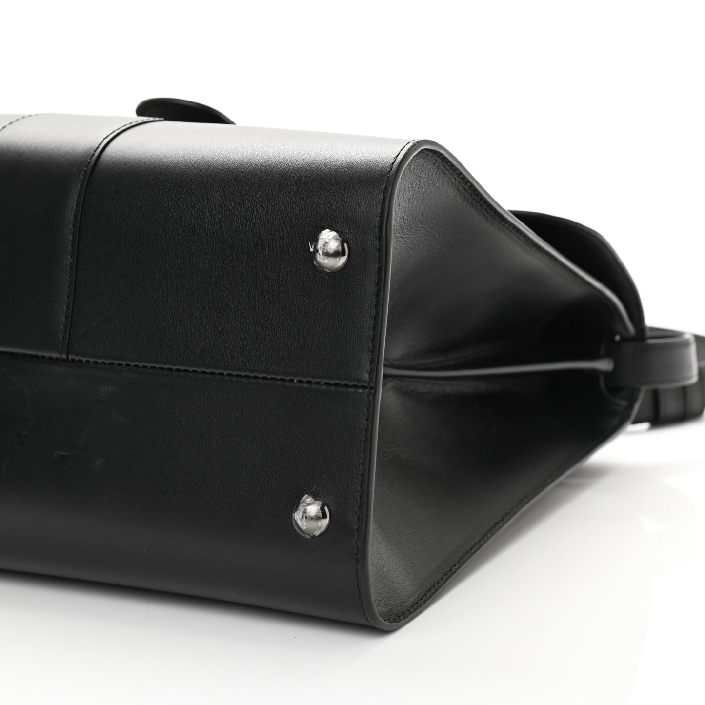 Calfskin MM L'Humour Brillant Satchel Black
