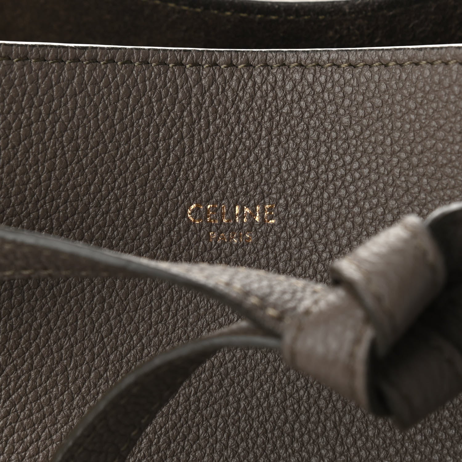 Celine Soft Grained Calfskin Small Belt Cabas Phantom Taupe 6 of 10