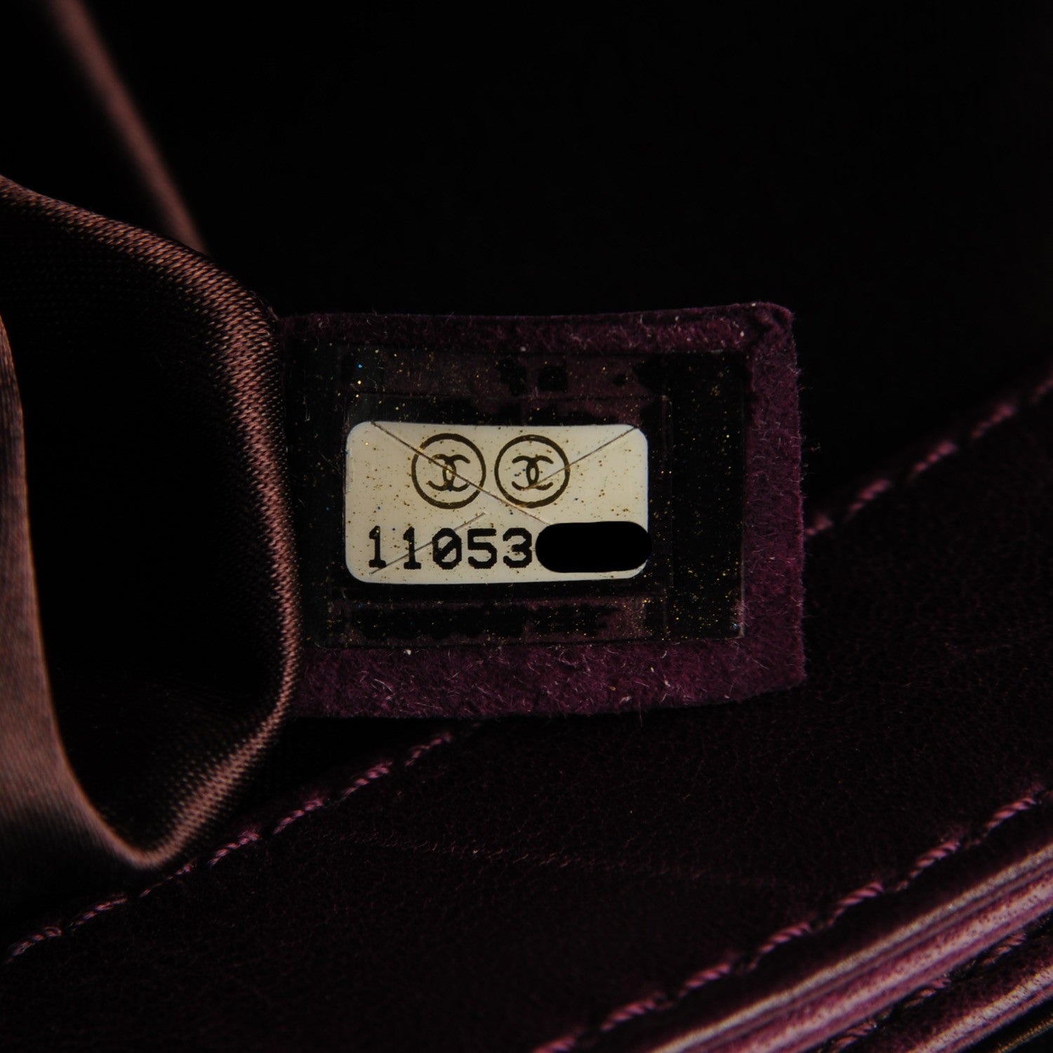 Chanel Distressed Lambskin Quilted Small Lady Braid Flap Purple 7 of 7