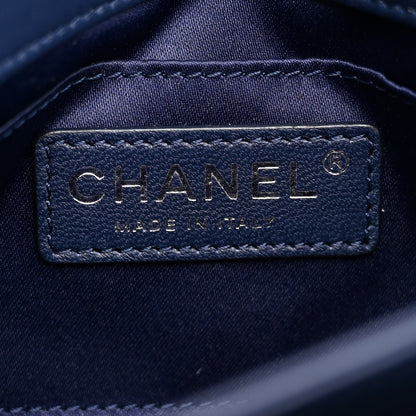 Chanel Lambskin Quilted By 4 Flap Navy 6 of 11