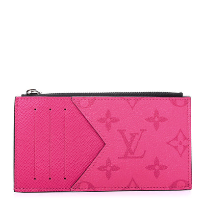 Louis Vuitton Taigarama Coin Card Holder Fuchsia 1 of 6