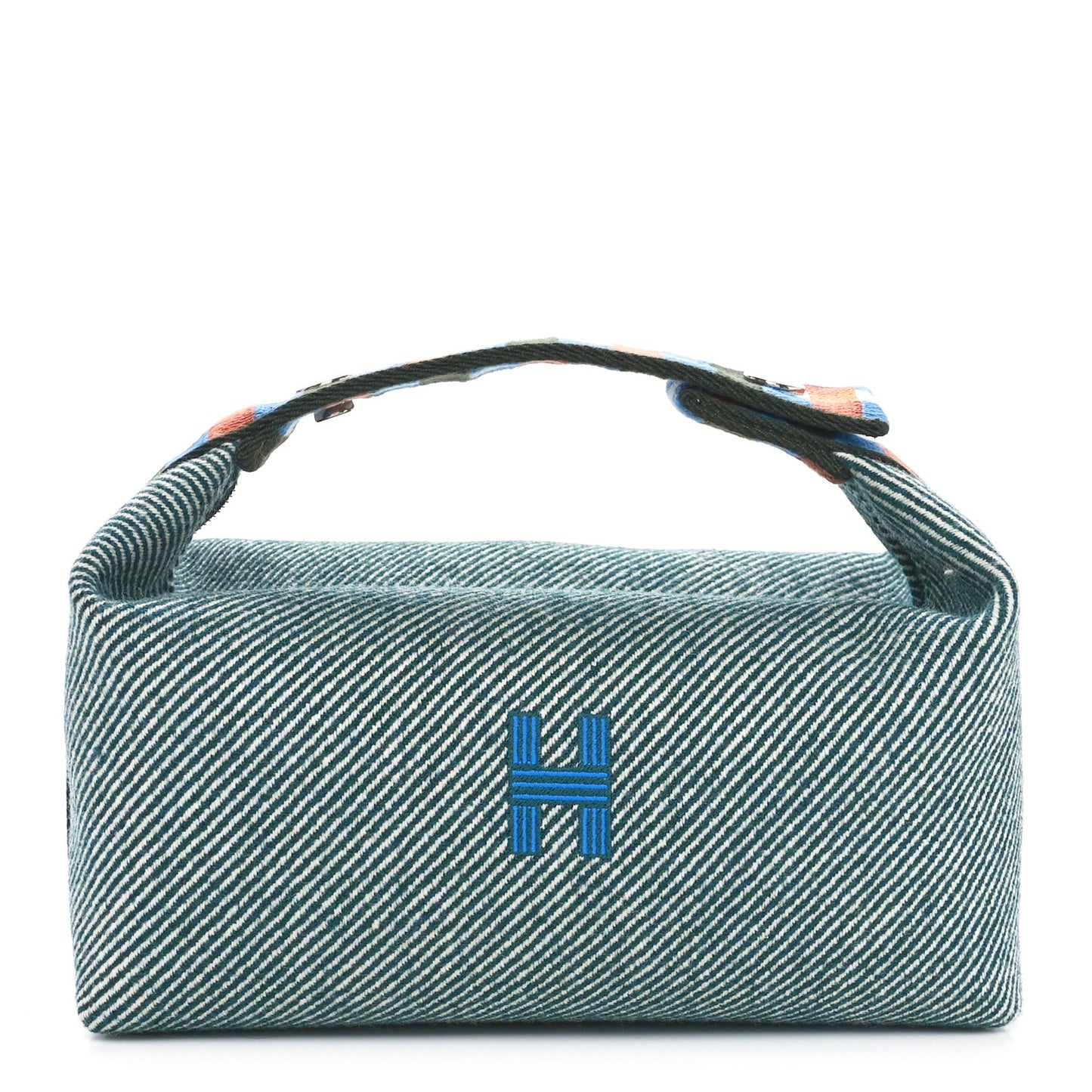 Wool Small Bride-A-Brac H Natte Pouch Vert Foret