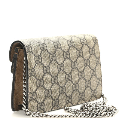 Gucci GG Supreme Monogram Super Mini Dionysus Shoulder Bag Taupe 3 of 8