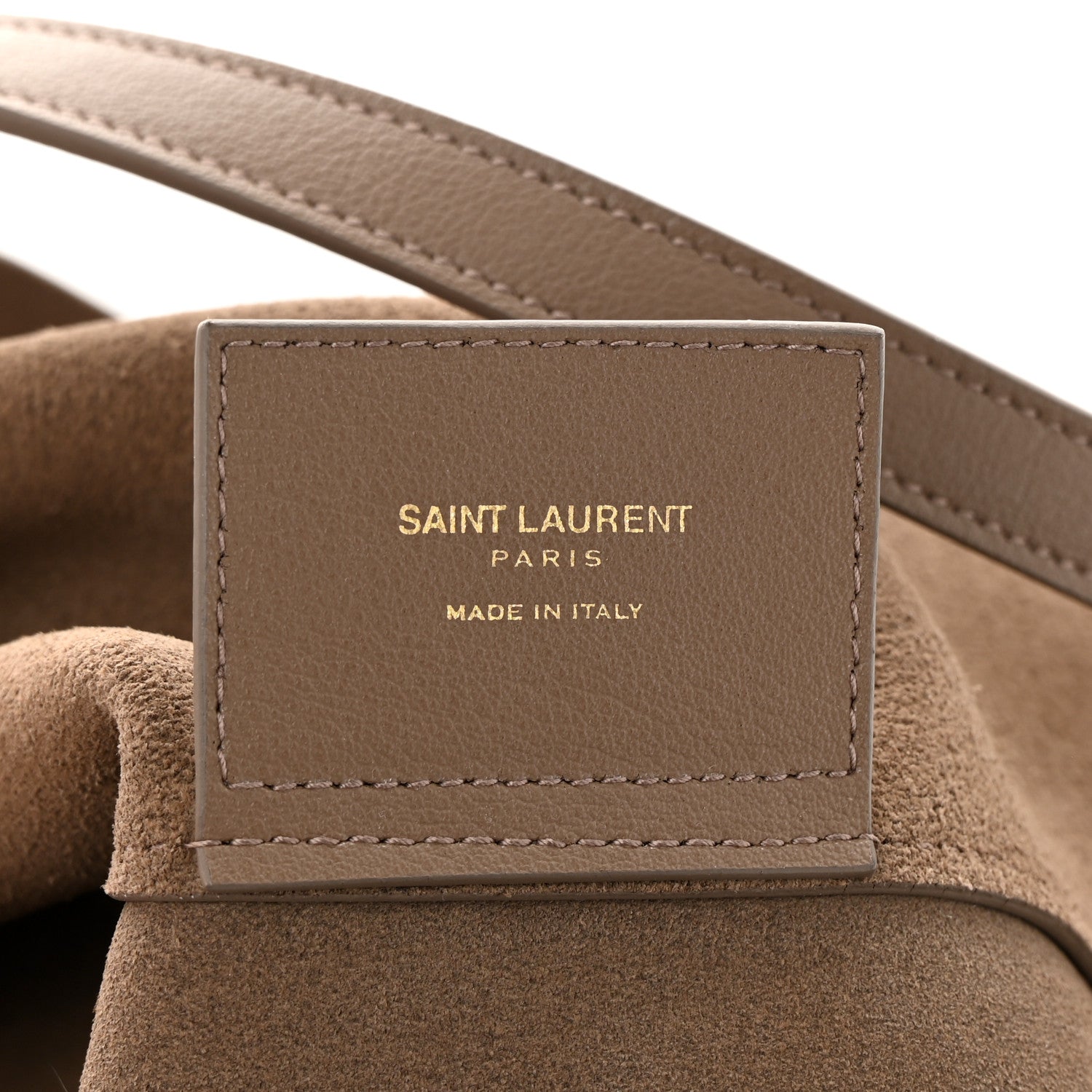 Saint Laurent Calfskin Large Shopping Tote Taupe 7 of 11