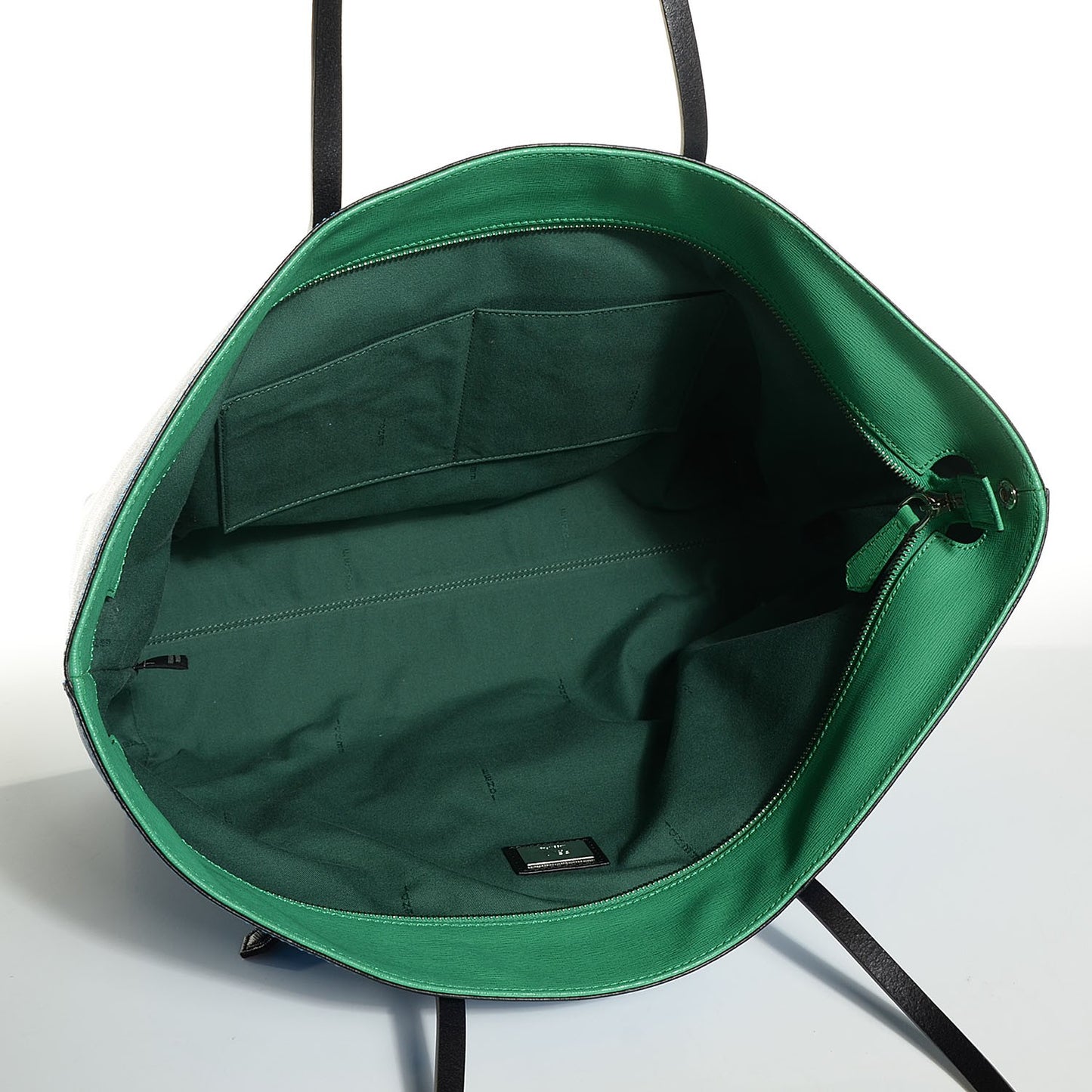 Vitello Elite Cuoio Monster Buggies Medium Roll Tote Zaffire Black Multicolor Lago