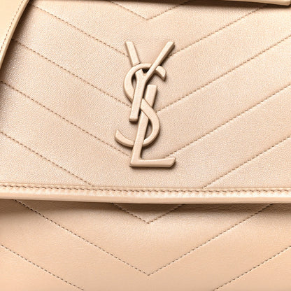 Saint Laurent Lambskin Matelasse Monogram Medium Niki Chain Satchel Nude Powder 8 of 10