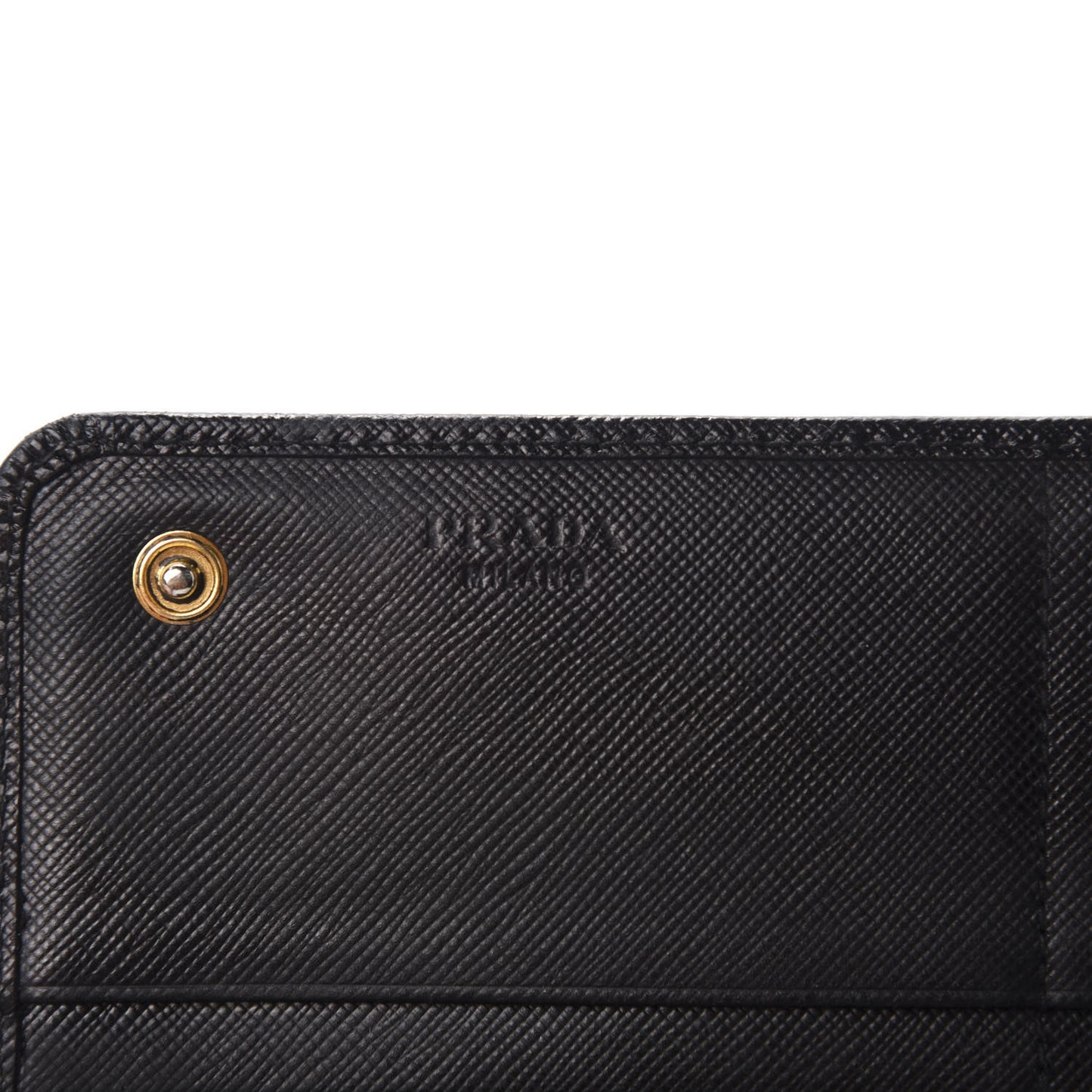 Saffiano Continental Flap Wallet Black